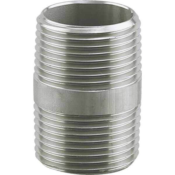 Plumbeeze PLUMB-EEZE 1 In. MIP x 6 In. Stainless Steel Nipple U2-SSN-1060 - main